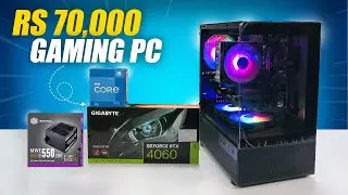 Rs 70,000 2K Gaming & 4K Editing PC Build with RTX 4060 | under 70000 streaming PC Build 2024