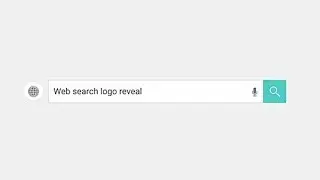 Web Search Logo Reveal || free AE template