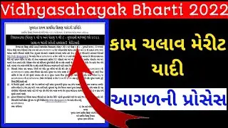Vidhyasahayak Bharti 2022 |વિદ્યાસહાયક ભરતી કામચલાવ મેરીટ | આગળની પ્રોસેસ | B R Variya