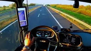 I Am driving in Poland POV video DAF XG truck in Europe