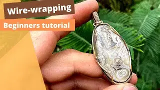 Simple wire wrapped pendant tutorial (beginners)