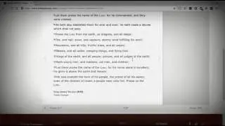 Psalm 148 Biblegateway.com - by Dramatized