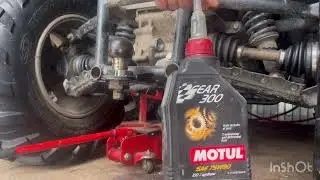 Replacing the gearbox seals on a Stels500 GT