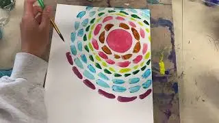 Alma Thomas Inspired Painting