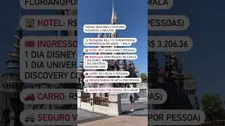 Quantos custou nossa viagem para Orlando em março de 2024!?