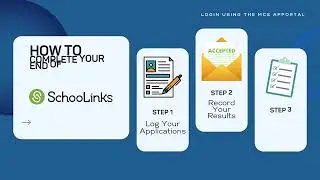SchooLinks- Senior End of Year To Do's