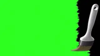 3D Brush Painting Screen from Black to Green