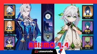 4.4 Spiral Abyss Neuvillete hypercarry & Nahida hyperbloom#spiralabyss  #abismo12 #genshinimpact #4k
