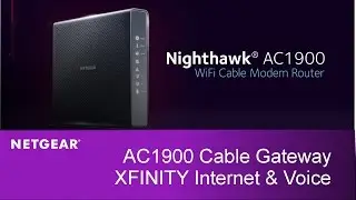Nighthawk WiFi Cable Modem Router with XFINITY Internet and Voice | NETGEAR C7100V