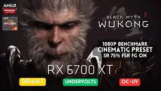 Cinematic Preset Black Myth WuKong Benchmark Tool - RX 6700 XT RYZEN 5 5600