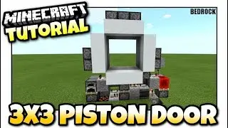Minecraft Bedrock - 3x3 DOOR 🚪 Tutorial 🚪 PS4 / MCPE / Xbox / Windows / Switch