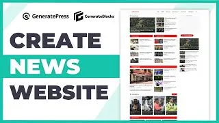How to Create a News Website in WordPress Using GeneratePress Theme | News Website Kaise Banaye