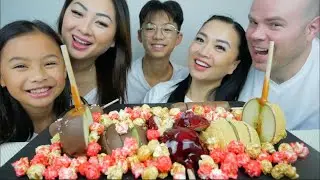 ASMR FULL FACE FRIDAY *HOLIDAY FAMILY EDITION (EATING SOUNDS) NO TALKING | SAS-ASMR