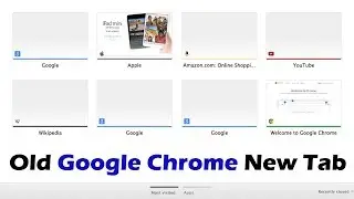 Old Chrome New Tab page (Don't Like Chrome's New Tab Page)