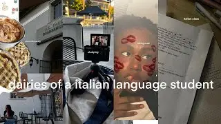 a classic italian🇮🇹study vlog , going to italian class, baking, being cute |anamuri