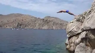 Фитнес-клифдайвинг на острове Сими