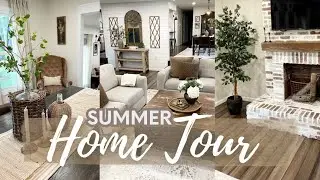 SUMMER HOME TOUR 2023/ SIMPLE SUMMER DECORATING WITH NEUTRAL HOME DECOR