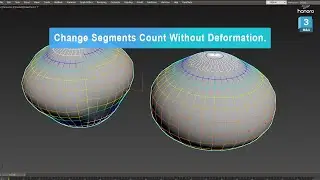 Change Segments Count Without Deformation - 3DS max Tips 06 | Hanora 3D