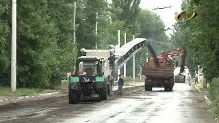 Дорога одевается в асфальт