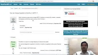 gstr1 quarterly or monthly option can be changed