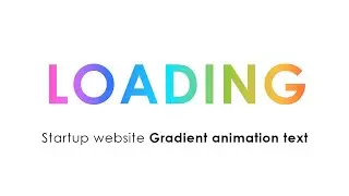 Gradient Text Loading Animation | only CSS