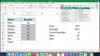 Sum Average Count Max Min | Best Excel Courses | Glimpse