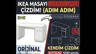 AutoCAD ile IKEA Masası Çizimi | Adım Adım 3D Modelleme