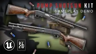 Pump Shotgun Animations Gameplay Demo Unreal Engine 5 FAB