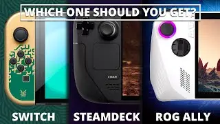 Nintendo Switch vs. Steam Deck vs. ROG Ally