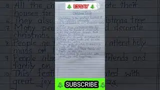 essay on Christmas #shorts #christmas #essay