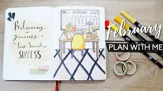 FEBRUARY 2021 PLAN WITH ME || Bullet Journal Setup