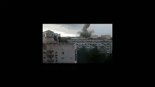 Невероятное природное явление в мире города Ейска во время дождя!