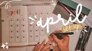 ❛ plan with me ❜ bullet journal // april set up ⸙