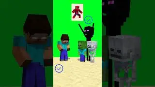 GUESS THE CHARACTER Monster School Minecraft! 😂 