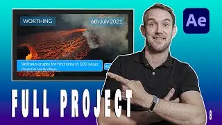 AFTER EFFECTS FULL PROJECT from start to finish - After Effects complete course (Part 8)
