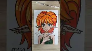 Redraw an old painting ✨ part 5✨#art #i_rainly #redraw #anime #artist #irainly