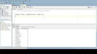 SQL Length of each employee name | length of all employees name | SQL length