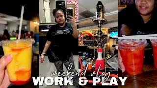 work weekend vlog: bartending, hookah, poetry slam, & open mic night in Houston.
