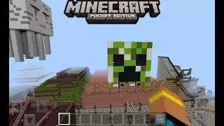 Notchland Roller-coaster In Minecraft! + Map Download Link!//MCPE v1.1.3.1-Minecraft: Pocket Edition