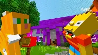 Bart Simpsons Saves a Kitten | The Simpsons | Minecraft Xbox [48]