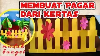 Cara Membuat Pagar Rumah dari kertas origami - Pagar rumah origami - Paper Fence