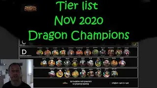 Tier list 2020 November - Dragon Champions