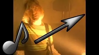 Smells Like Teen Spirit but it's ordered by pitch of sung notes from highest to lowest