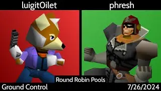 [SSB64] Ground Control (Singles) - luigit0ilet (Fox) vs. phresh (Falcon) RR Pools