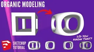 Subdivide and Smooth Sketchup tutorial 2021 [3d]
