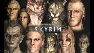 SKYRIM Race Selection | Humans, Elves & ... REPTILES?