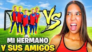 Los NIÑOS del COLEGIO de mi HERMANO me RETAN en FUTBOL