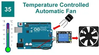 Temperature Controlled Automatic Fan System Using Arduino With Code & Circuit || Proteus Simulation