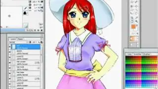 Anime OpenCanvas Drawing Process