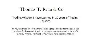 Trading Wisdom Over 10 Years